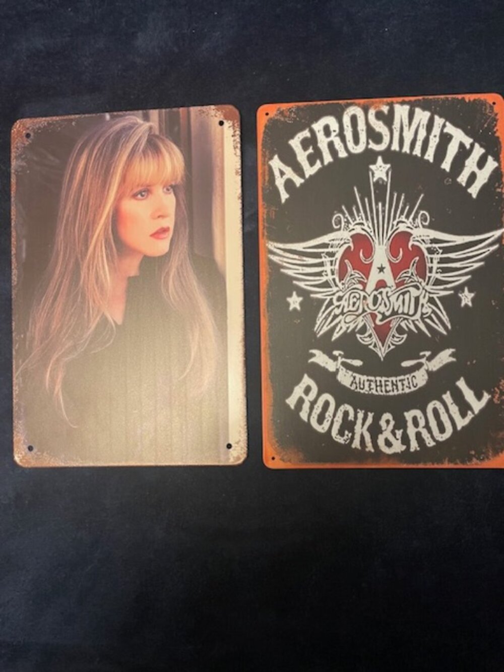 Stevie Nicks and Aerosmith Metal Posters